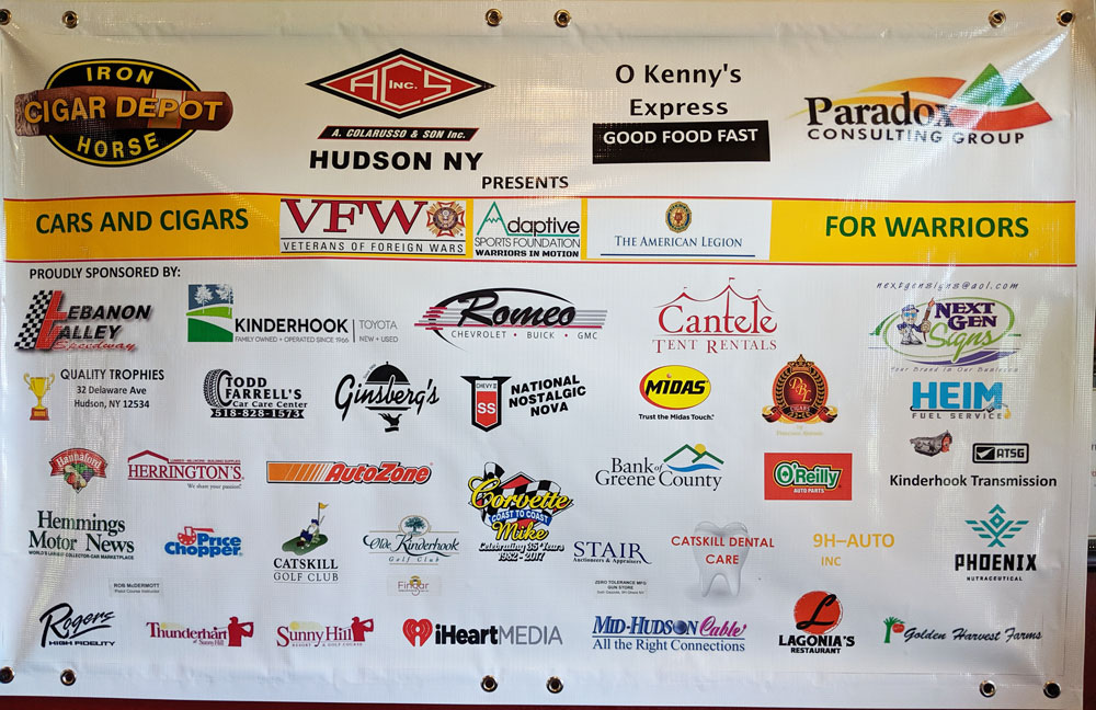 Banner with business sponsor logos